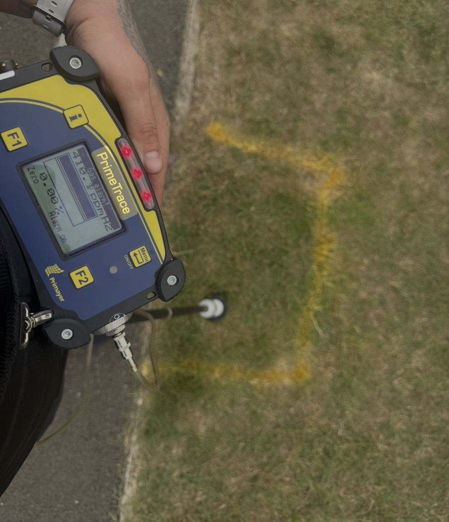 HUBB Group engineer conducting non-destructive leak detection in Great Dunmow